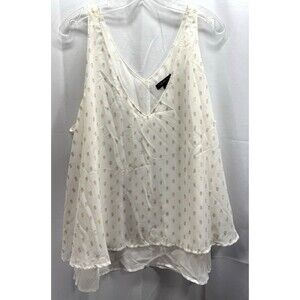 Lane Bryant Double V-Neck Layered Max Swing Tank Size 22